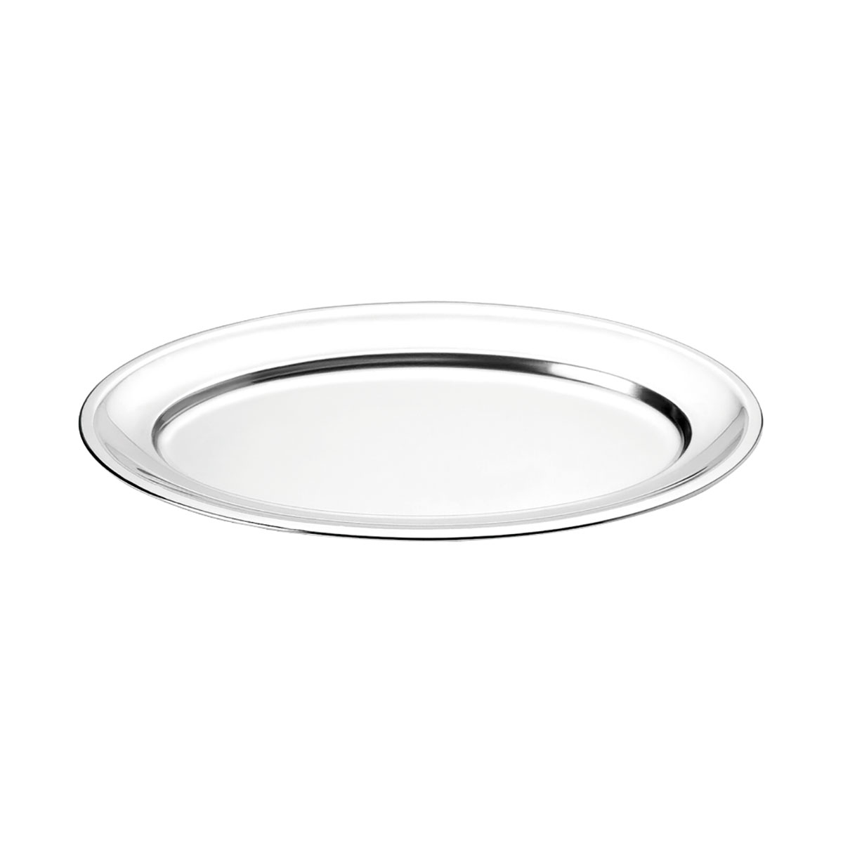 BANDEJA 40 CM. OVAL ACERO INOX. 18/10 LINKER